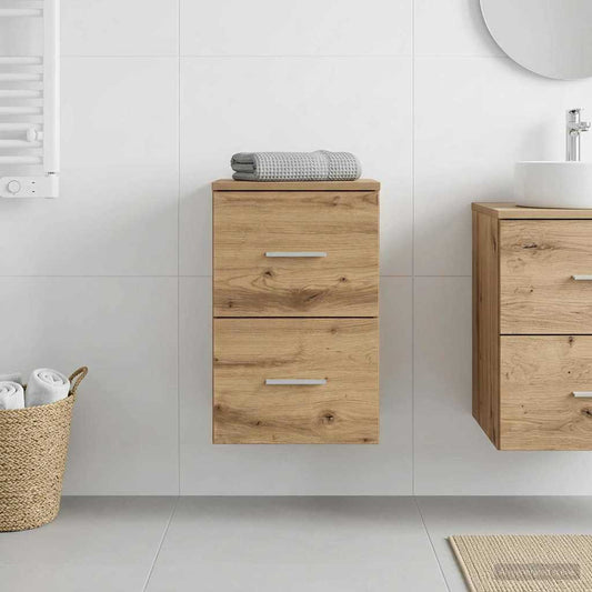 vidaXL Bathroom Cabinet In-between Artisan Oak 30 x 35 x 50 cm