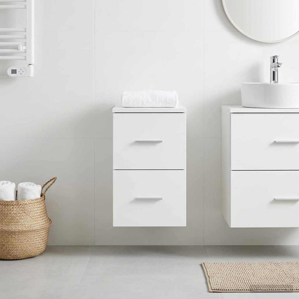 vidaXL Bathroom Cabinet In-between White 30 x 41 x 50 cm