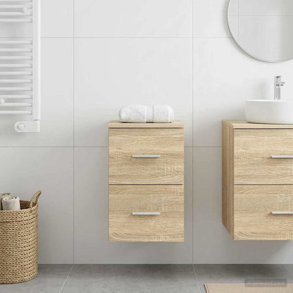 vidaXL Bathroom Cabinet In-between Sonoma Oak 30 x 41 x 50 cm