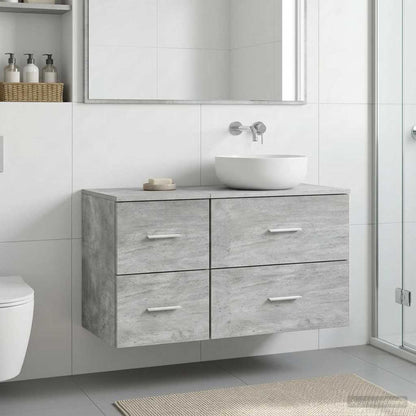 vidaXL Bathroom Cabinet In-between Concrete Grey 30 x 41 x 50 cm