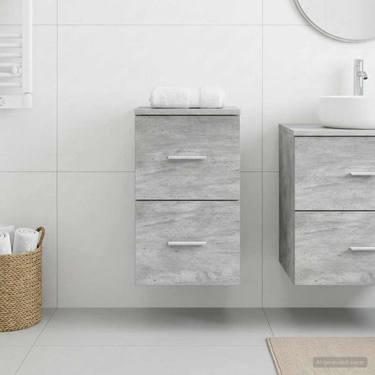 vidaXL Bathroom Cabinet In-between Concrete Grey 30 x 41 x 50 cm