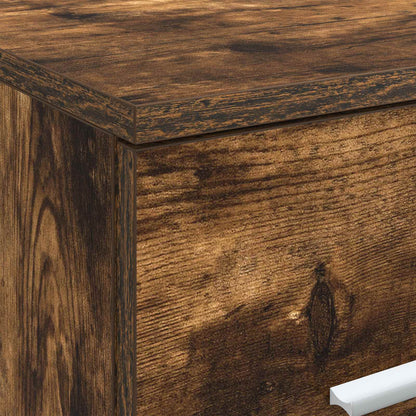 vidaXL Bathroom Cabinet In-between Smoked Oak 30 x 41 x 50 cm