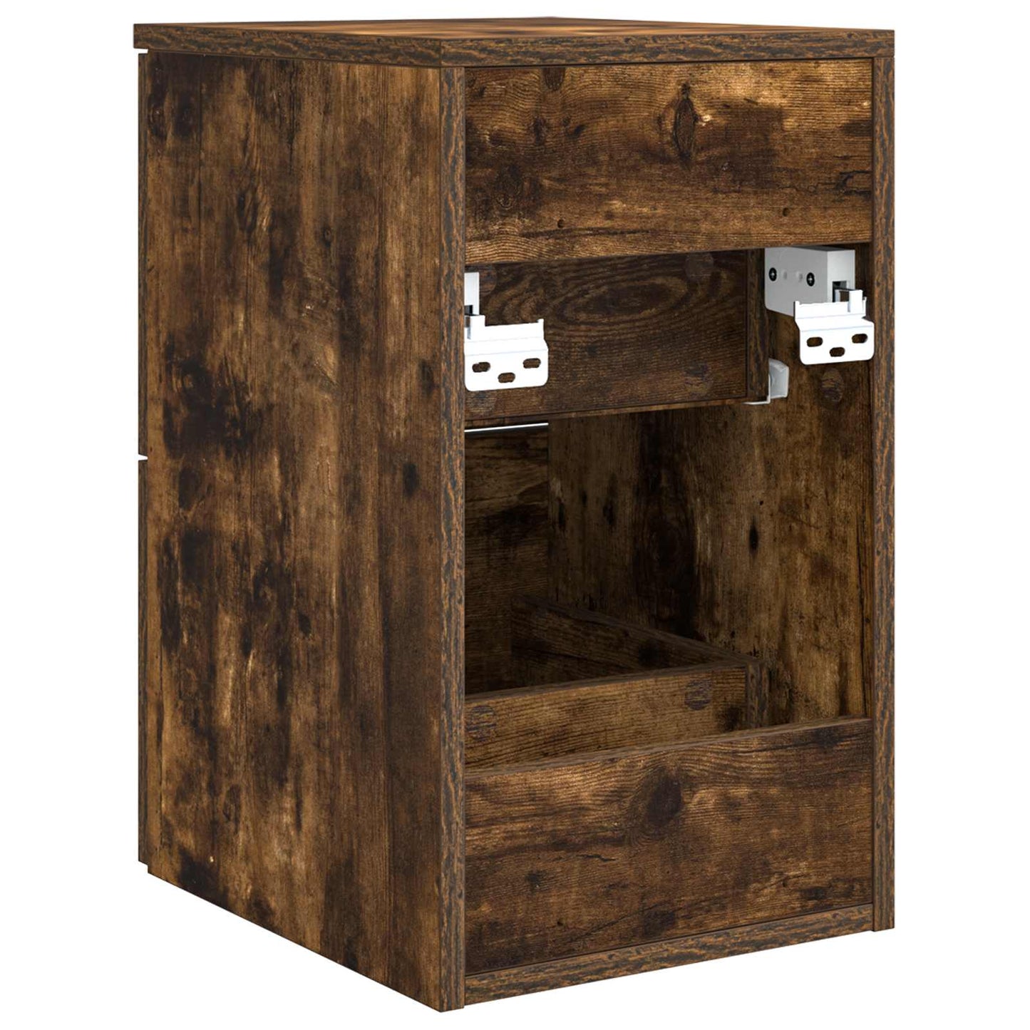 vidaXL Bathroom Cabinet In-between Smoked Oak 30 x 41 x 50 cm