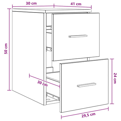 vidaXL Bathroom Cabinet In-between Old Wood 30 x 41 x 50 cm