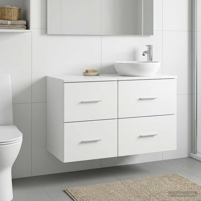 vidaXL Bathroom Cabinet In-between White 30 x 44.5 x 50 cm