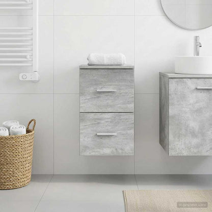 vidaXL Bathroom Cabinet In-between Concrete Grey 30 x 44.5 x 50 cm