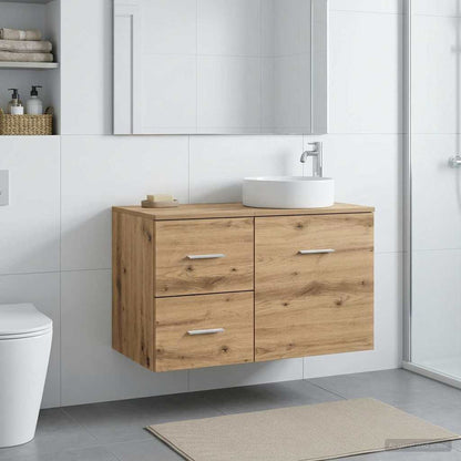 vidaXL Bathroom Cabinet In-between Old Wood 30 x 44.5 x 50 cm