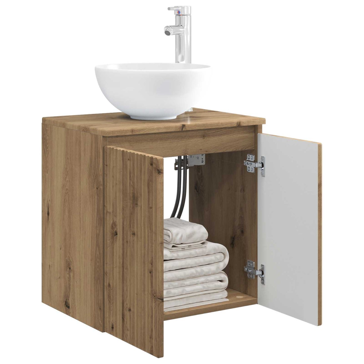 vidaXL Wall-Mounted Sink Vanity Artisan Oak 49.5 x 35 x 63 cm