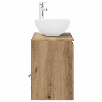 vidaXL Wall-Mounted Sink Vanity Artisan Oak 49.5 x 35 x 63 cm
