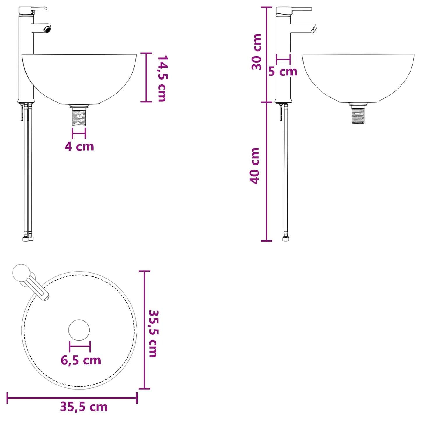 vidaXL Wall-Mounted Sink Vanity Smoked Oak 49.5 x 41 x 64.5 cm
