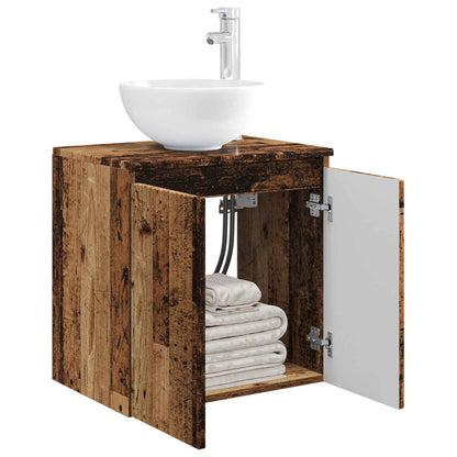 vidaXL Wall-Mounted Sink Vanity Old Wood 49.5 x 41 x 64.5 cm