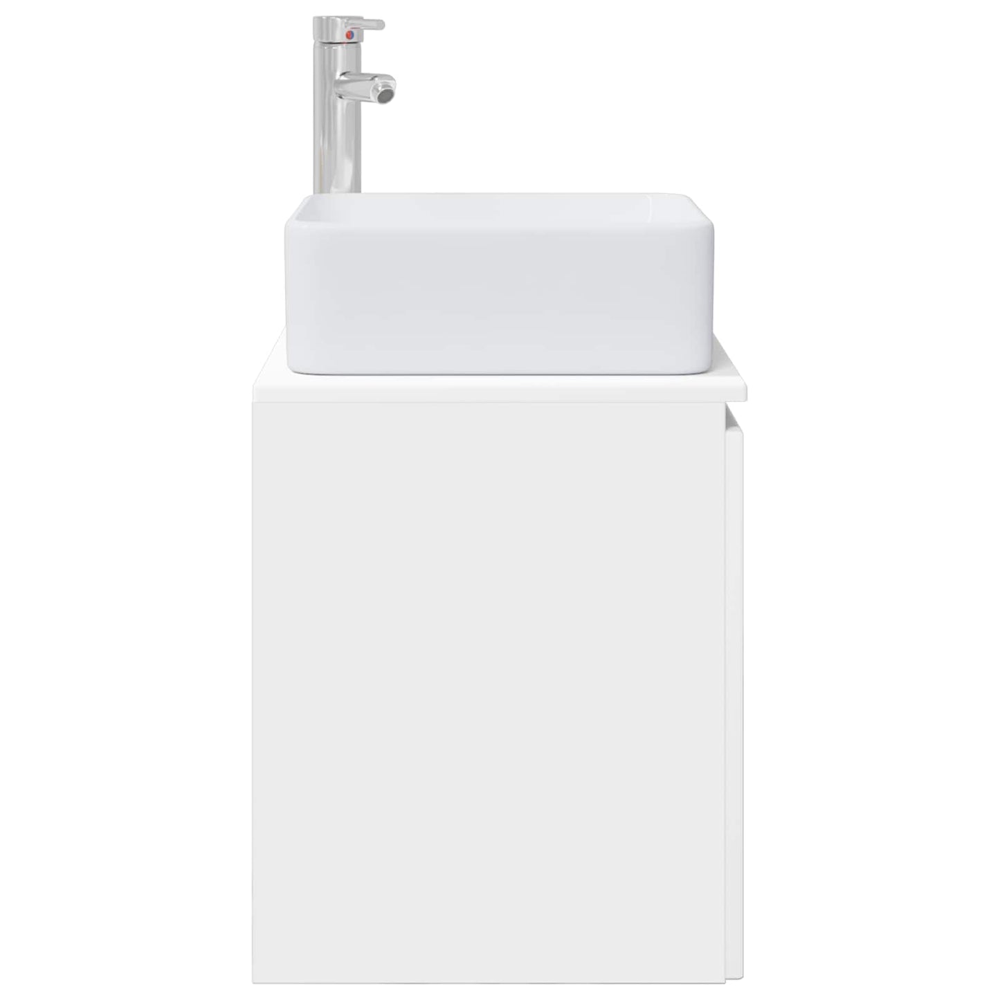 vidaXL Wall-Mounted Sink Vanity White 49.5 x 41 x 63 cm