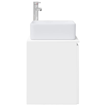 vidaXL Wall-Mounted Sink Vanity White 49.5 x 41 x 63 cm