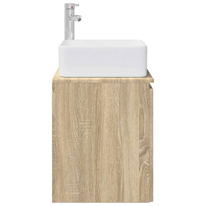 vidaXL Wall-Mounted Sink Vanity Sonoma Oak 49.5 x 41 x 63 cm