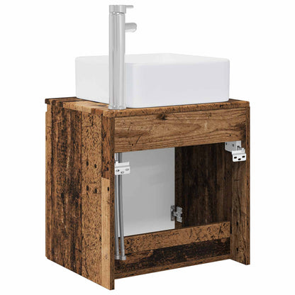 vidaXL Wall-Mounted Sink Vanity Old Wood 49.5 x 41 x 63 cm