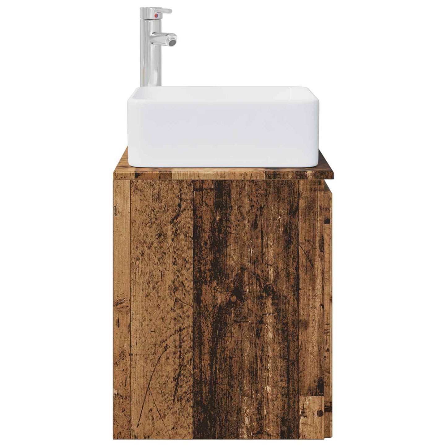 vidaXL Wall-Mounted Sink Vanity Old Wood 49.5 x 41 x 63 cm