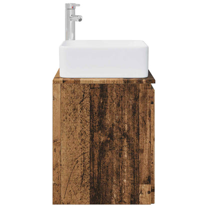 vidaXL Wall-Mounted Sink Vanity Old Wood 49.5 x 41 x 63 cm