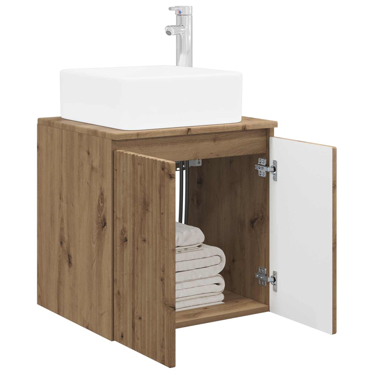 vidaXL Wall-Mounted Sink Vanity Artisan Oak 49.5 x 41 x 63 cm