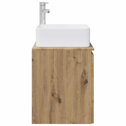 vidaXL Wall-Mounted Sink Vanity Artisan Oak 49.5 x 41 x 63 cm