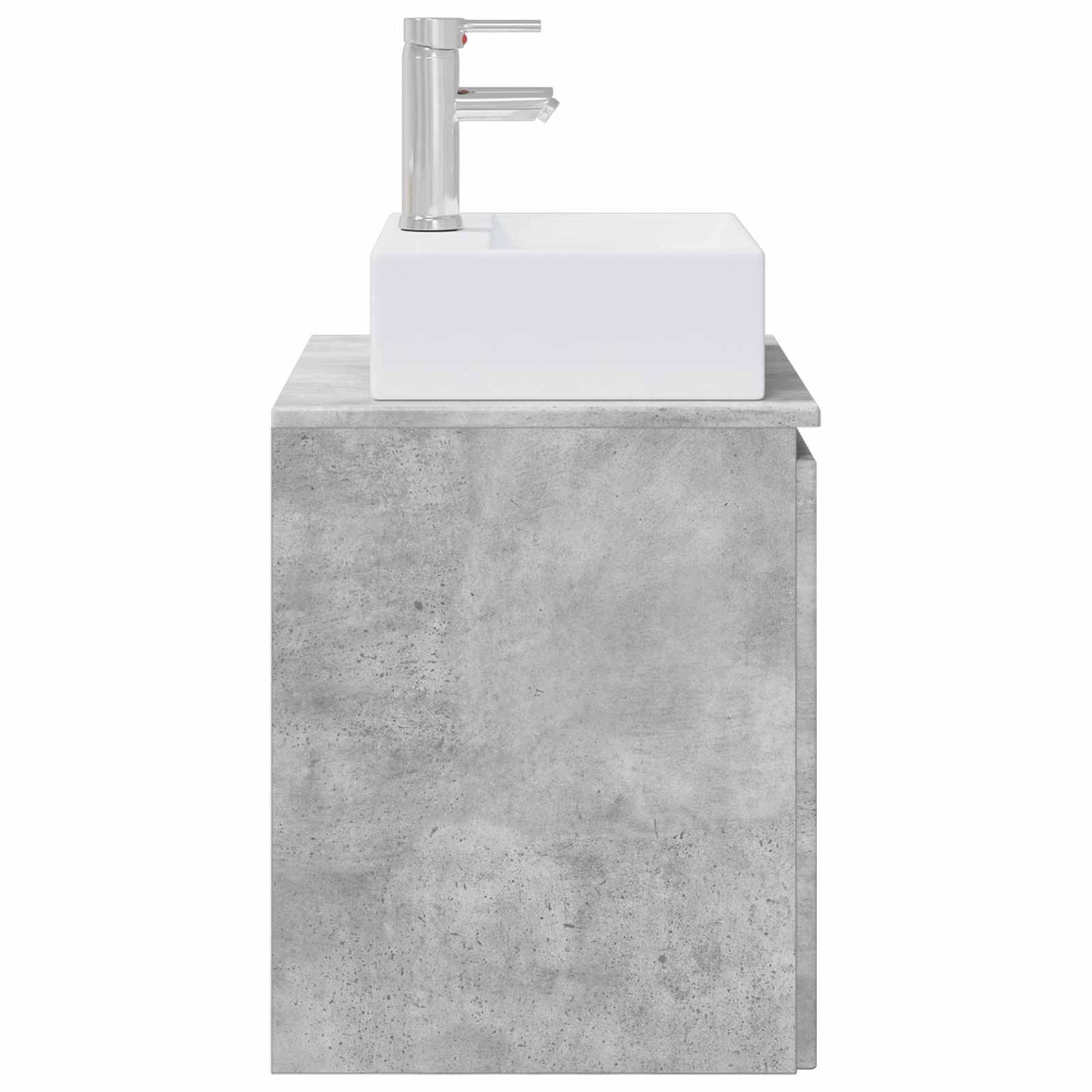 vidaXL Wall-Mounted Sink Vanity Concrete Grey 49.5 x 41 x 62.5 cm