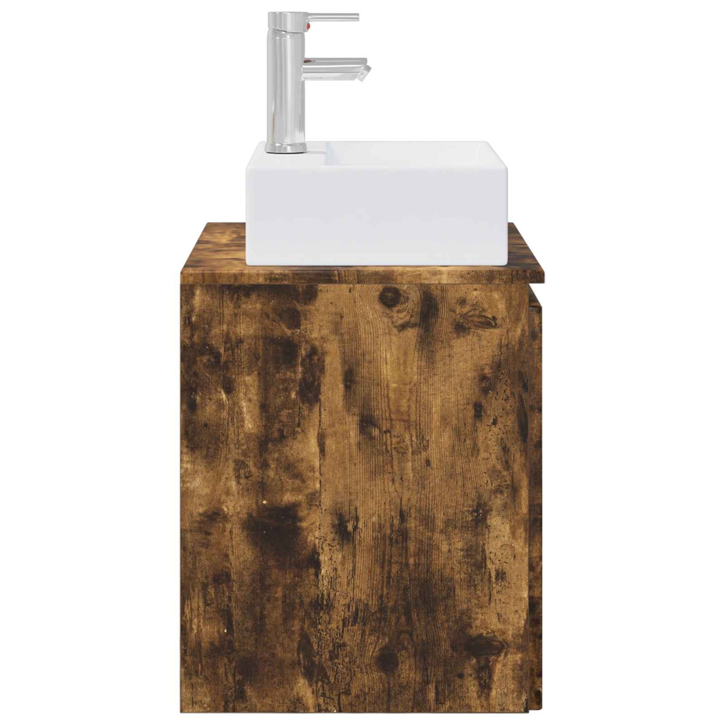 vidaXL Wall-Mounted Sink Vanity Smoked Oak 49.5 x 41 x 62.5 cm