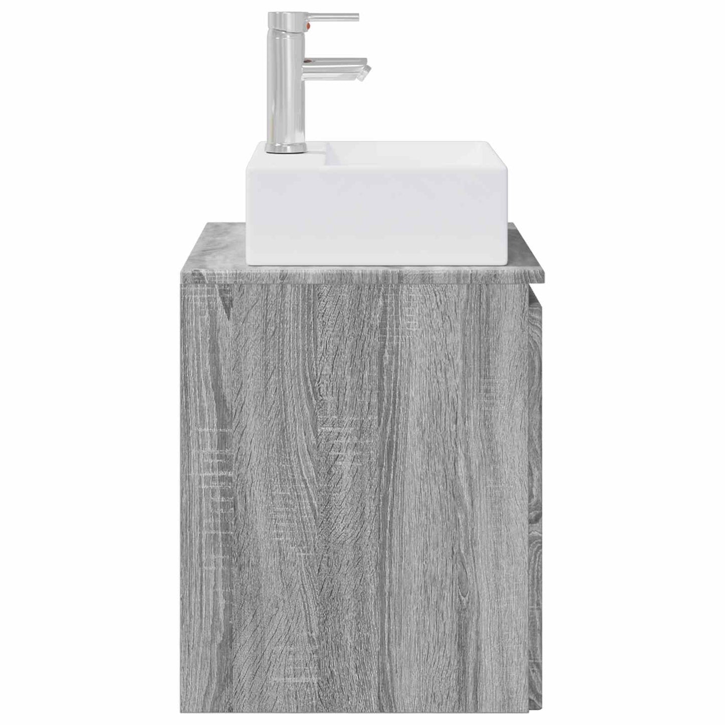 vidaXL Wall-Mounted Sink Vanity Grey Sonoma 49.5 x 41 x 62.5 cm