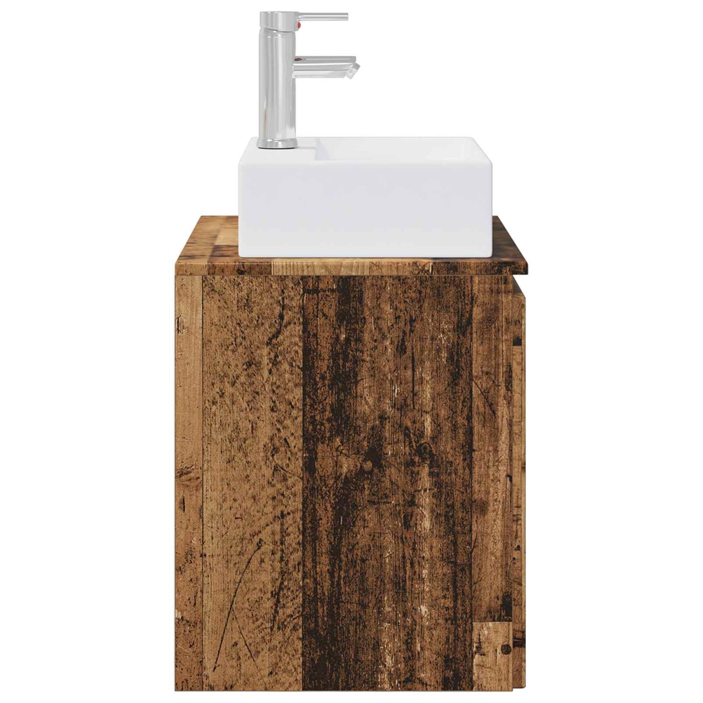 vidaXL Wall-Mounted Sink Vanity Old Wood 49.5 x 41 x 62.5 cm