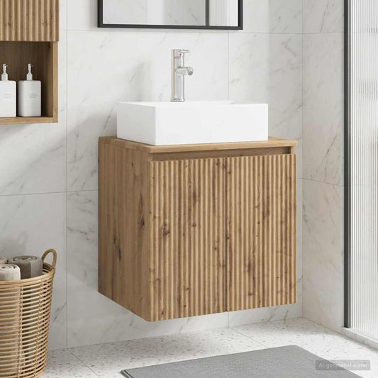 vidaXL Wall-Mounted Sink Vanity Artisan Oak 49.5 x 41 x 62.5 cm