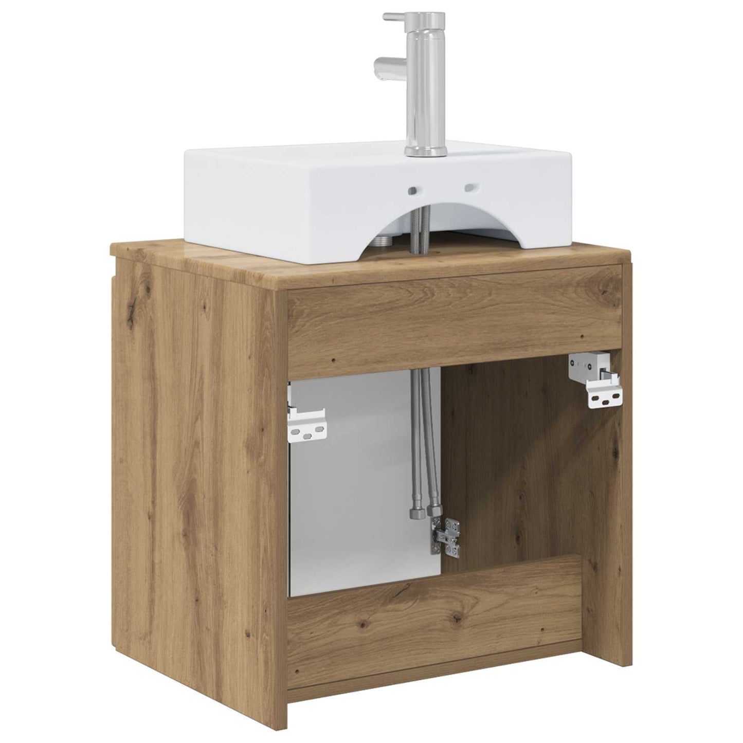 vidaXL Wall-Mounted Sink Vanity Artisan Oak 49.5 x 41 x 62.5 cm