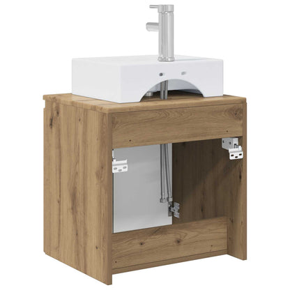 vidaXL Wall-Mounted Sink Vanity Artisan Oak 49.5 x 41 x 62.5 cm