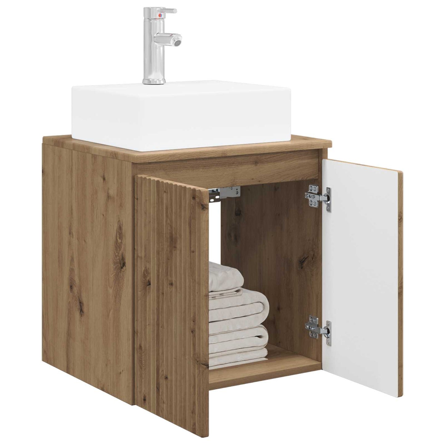vidaXL Wall-Mounted Sink Vanity Artisan Oak 49.5 x 41 x 62.5 cm