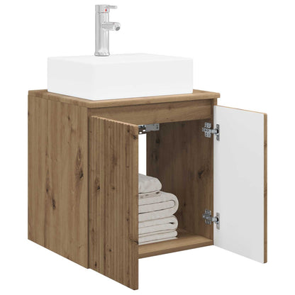 vidaXL Wall-Mounted Sink Vanity Artisan Oak 49.5 x 41 x 62.5 cm