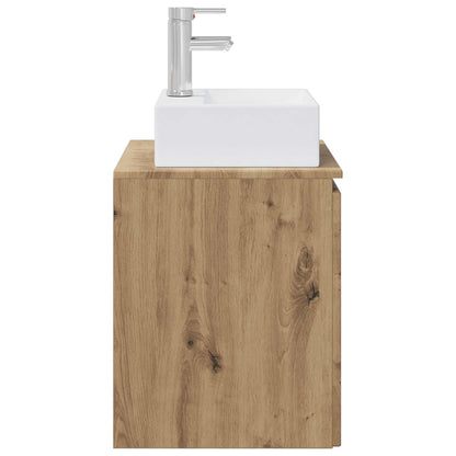vidaXL Wall-Mounted Sink Vanity Artisan Oak 49.5 x 41 x 62.5 cm