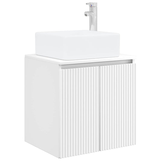 vidaXL Wall-Mounted Sink Vanity White 53 x 35 x 63 cm Engineered Wood