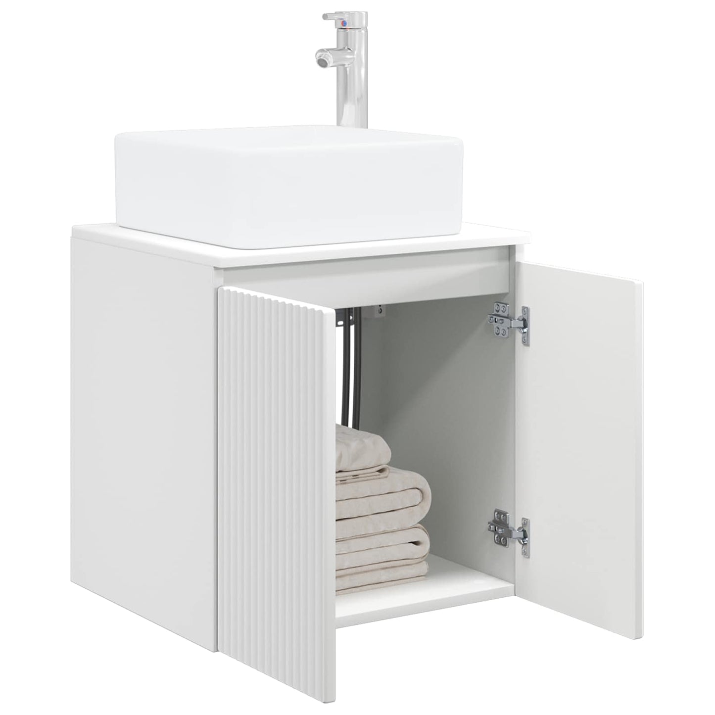 vidaXL Wall-Mounted Sink Vanity White 53 x 35 x 63 cm Engineered Wood