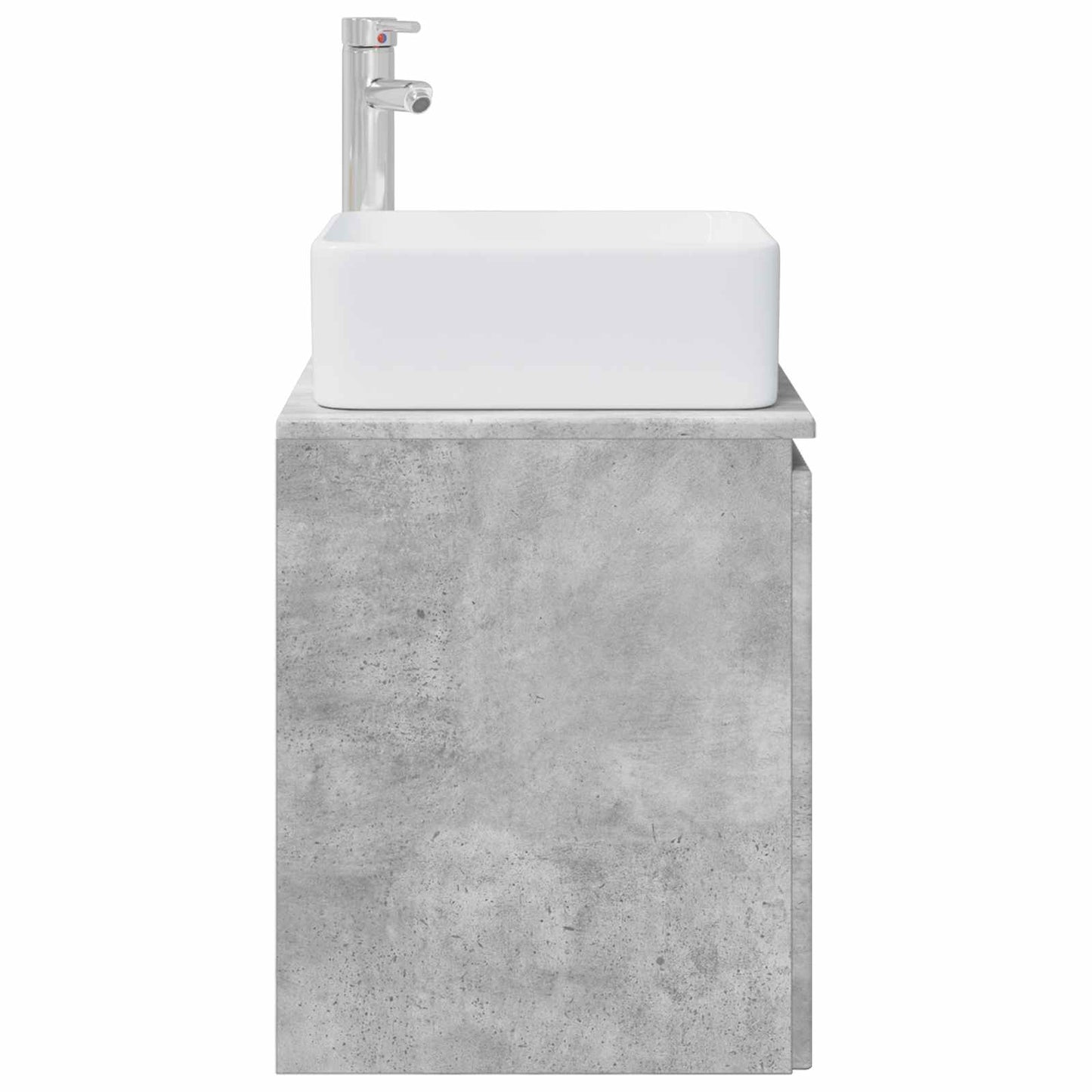 vidaXL Wall-Mounted Sink Vanity Concrete Grey 53 x 35 x 63 cm