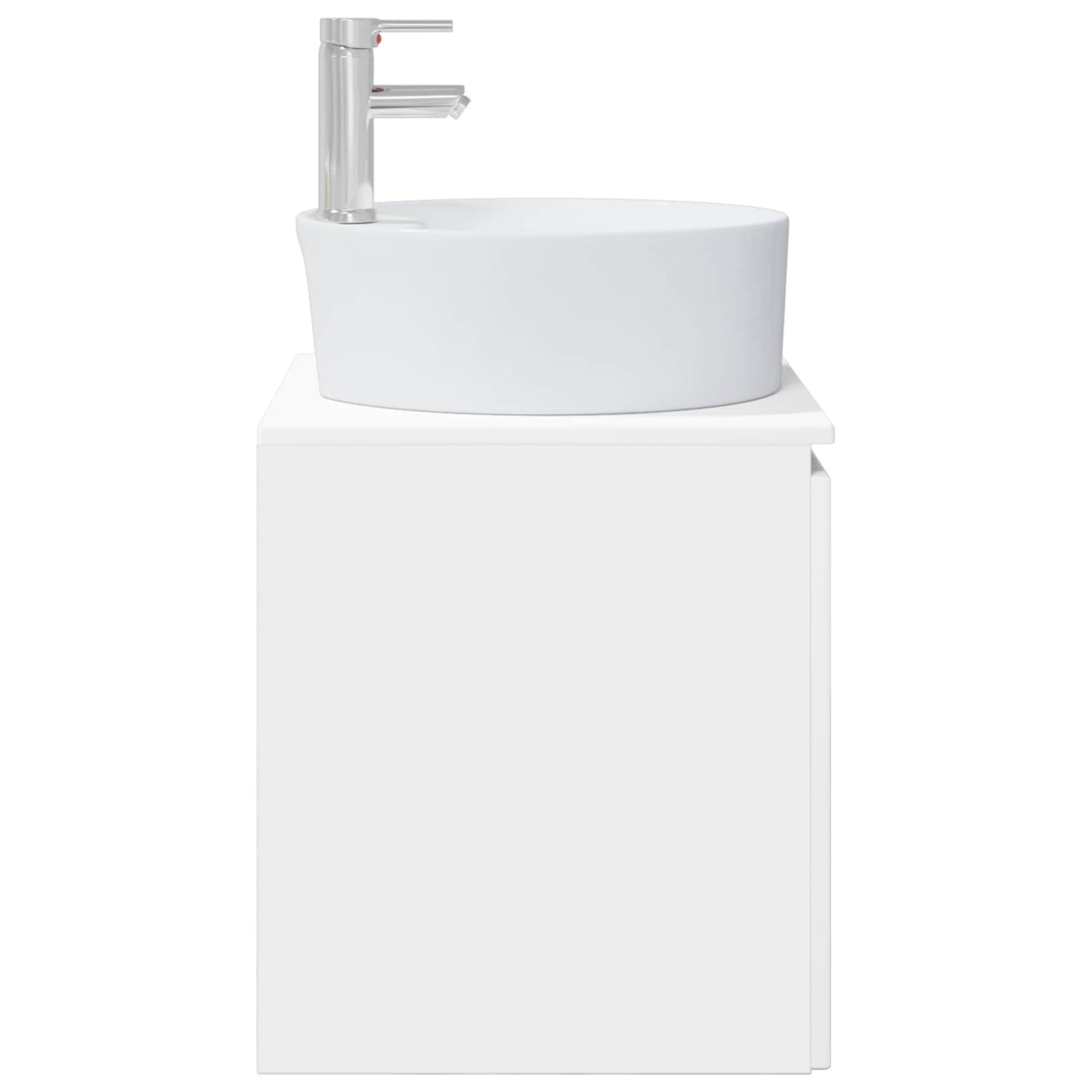 vidaXL Wall-Mounted Sink Vanity White 49.5 x 44.5 x 65 cm