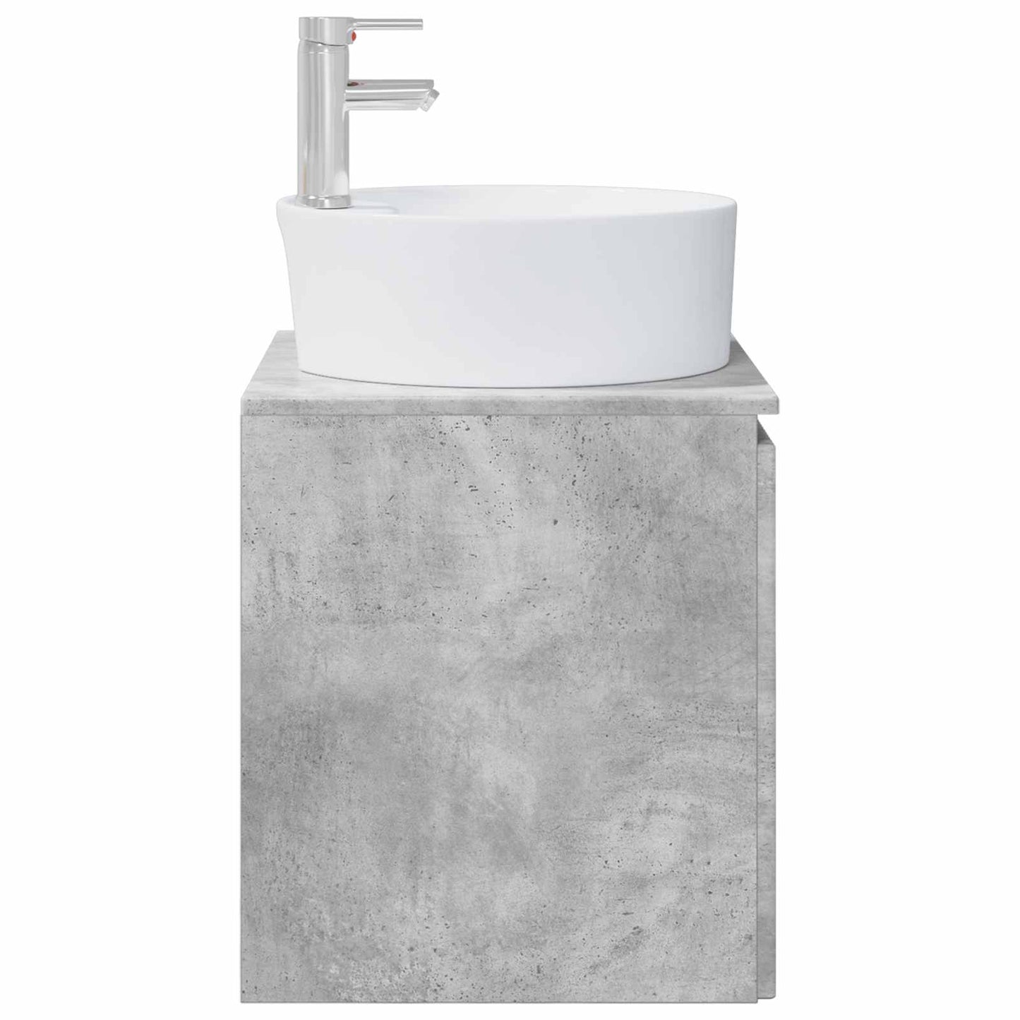 vidaXL Wall-Mounted Sink Vanity Concrete Grey 49.5 x 44.5 x 65 cm