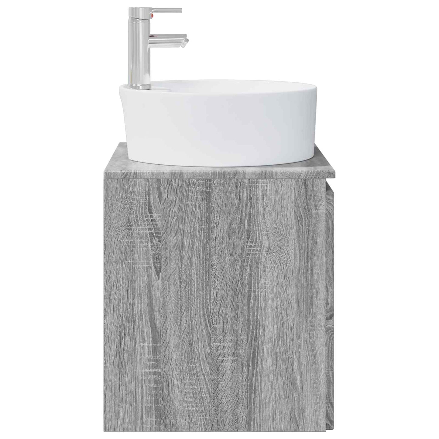 vidaXL Wall-Mounted Sink Vanity Grey Sonoma 49.5 x 44.5 x 65 cm