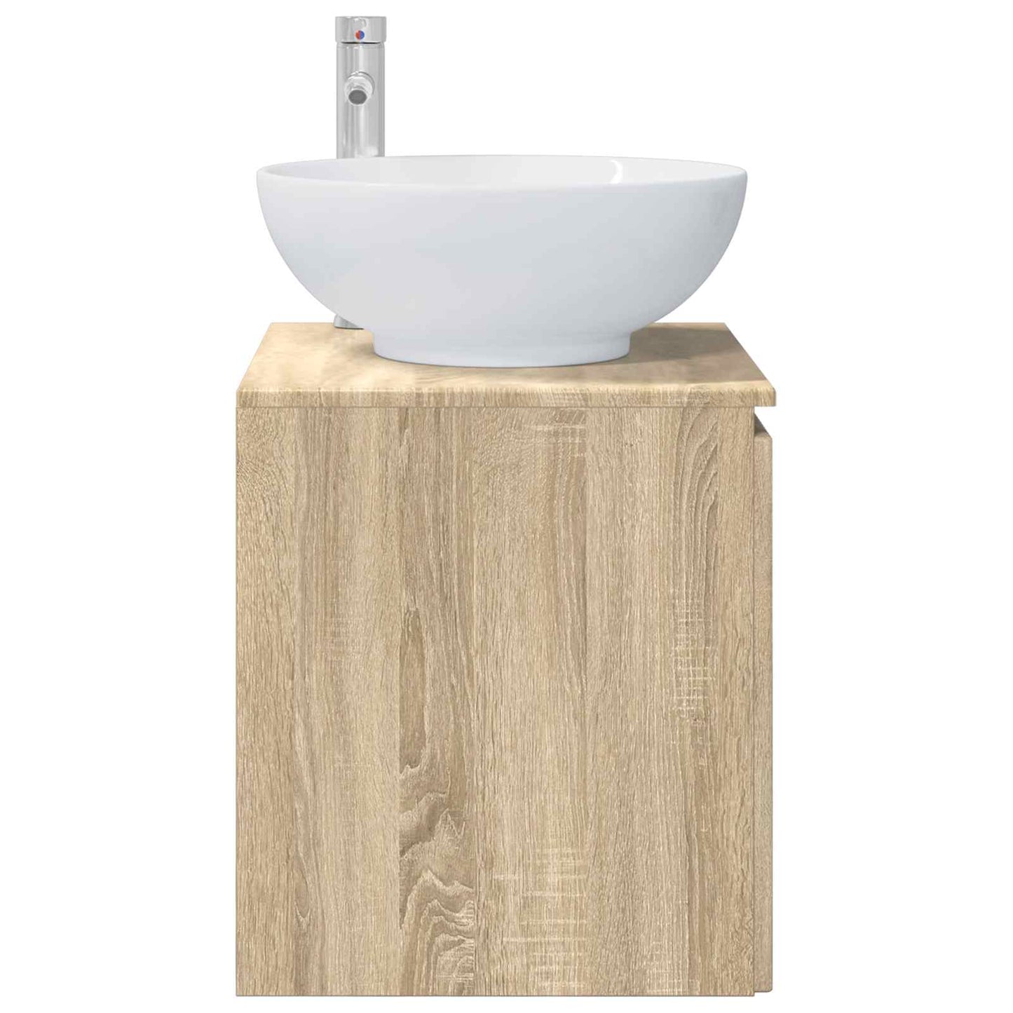vidaXL Wall-Mounted Sink Vanity Sonoma Oak 49.5 x 44.5 x 65 cm