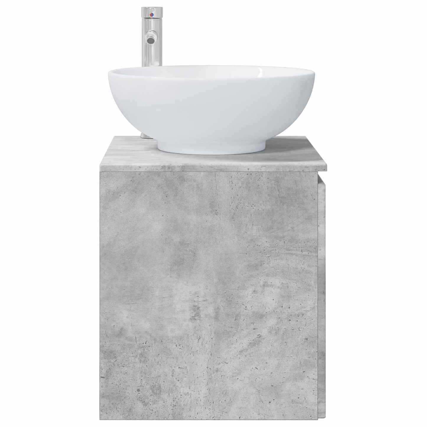 vidaXL Wall-Mounted Sink Vanity Concrete Grey 49.5 x 44.5 x 65 cm