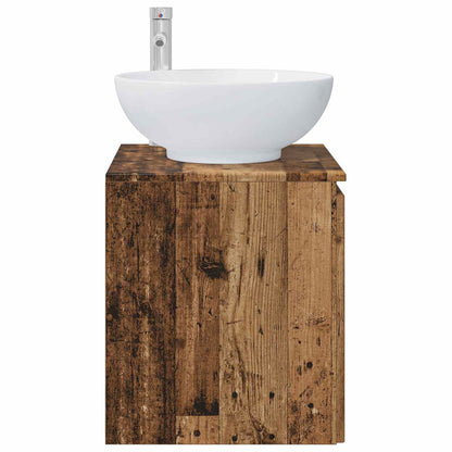 vidaXL Wall-Mounted Sink Vanity Old Wood 49.5 x 44.5 x 65 cm