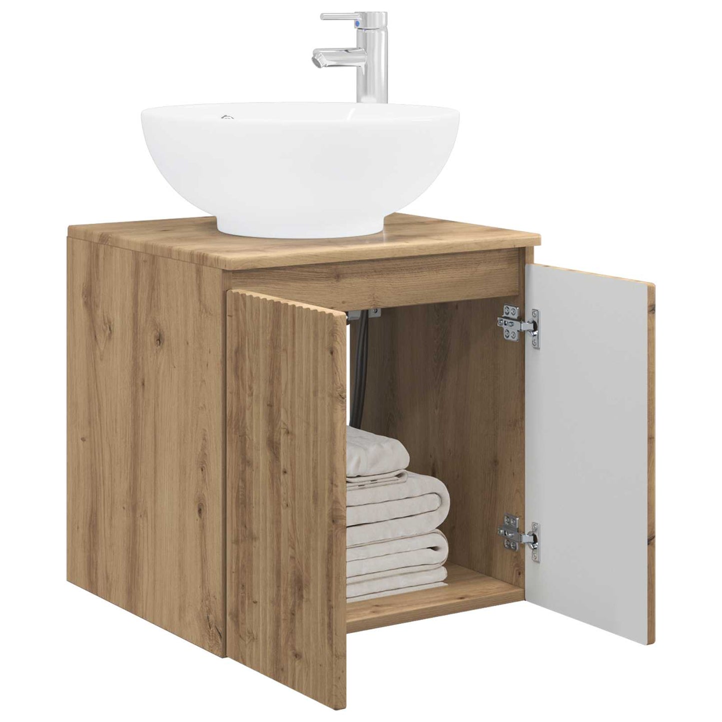 vidaXL Wall-Mounted Sink Vanity Artisan Oak 49.5 x 44.5 x 65 cm