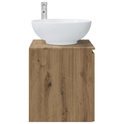 vidaXL Wall-Mounted Sink Vanity Artisan Oak 49.5 x 44.5 x 65 cm