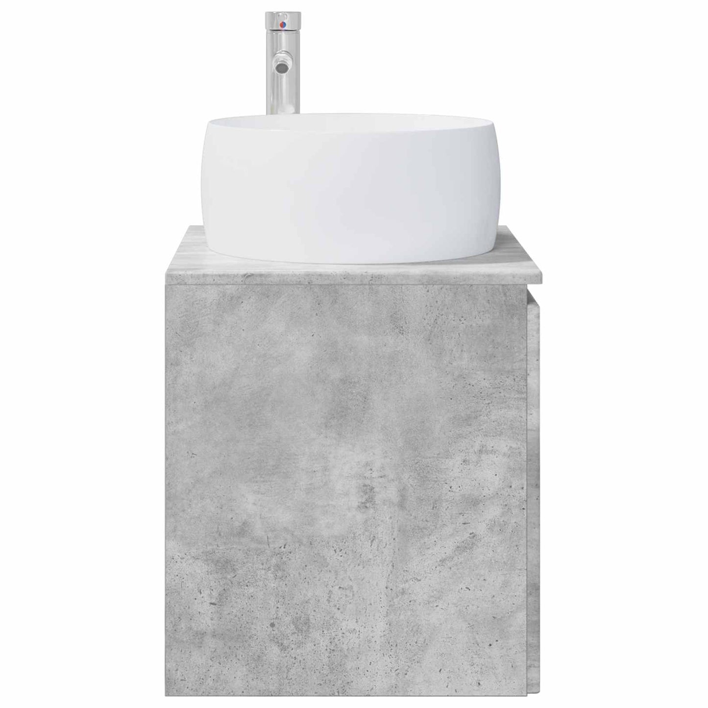 vidaXL Wall-Mounted Sink Vanity Concrete Grey 49.5 x 44.5 x 66 cm