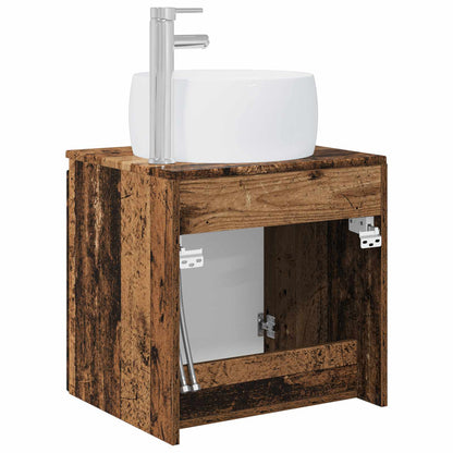 vidaXL Wall-Mounted Sink Vanity Old Wood 49.5 x 44.5 x 66 cm