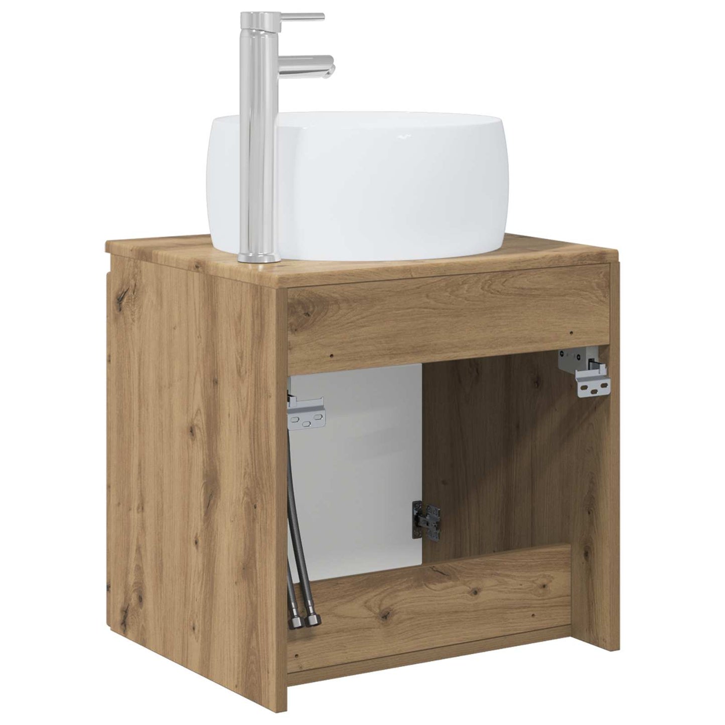 vidaXL Wall-Mounted Sink Vanity Artisan Oak 49.5 x 44.5 x 66 cm