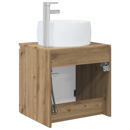 vidaXL Wall-Mounted Sink Vanity Artisan Oak 49.5 x 44.5 x 66 cm