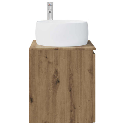 vidaXL Wall-Mounted Sink Vanity Artisan Oak 49.5 x 44.5 x 66 cm
