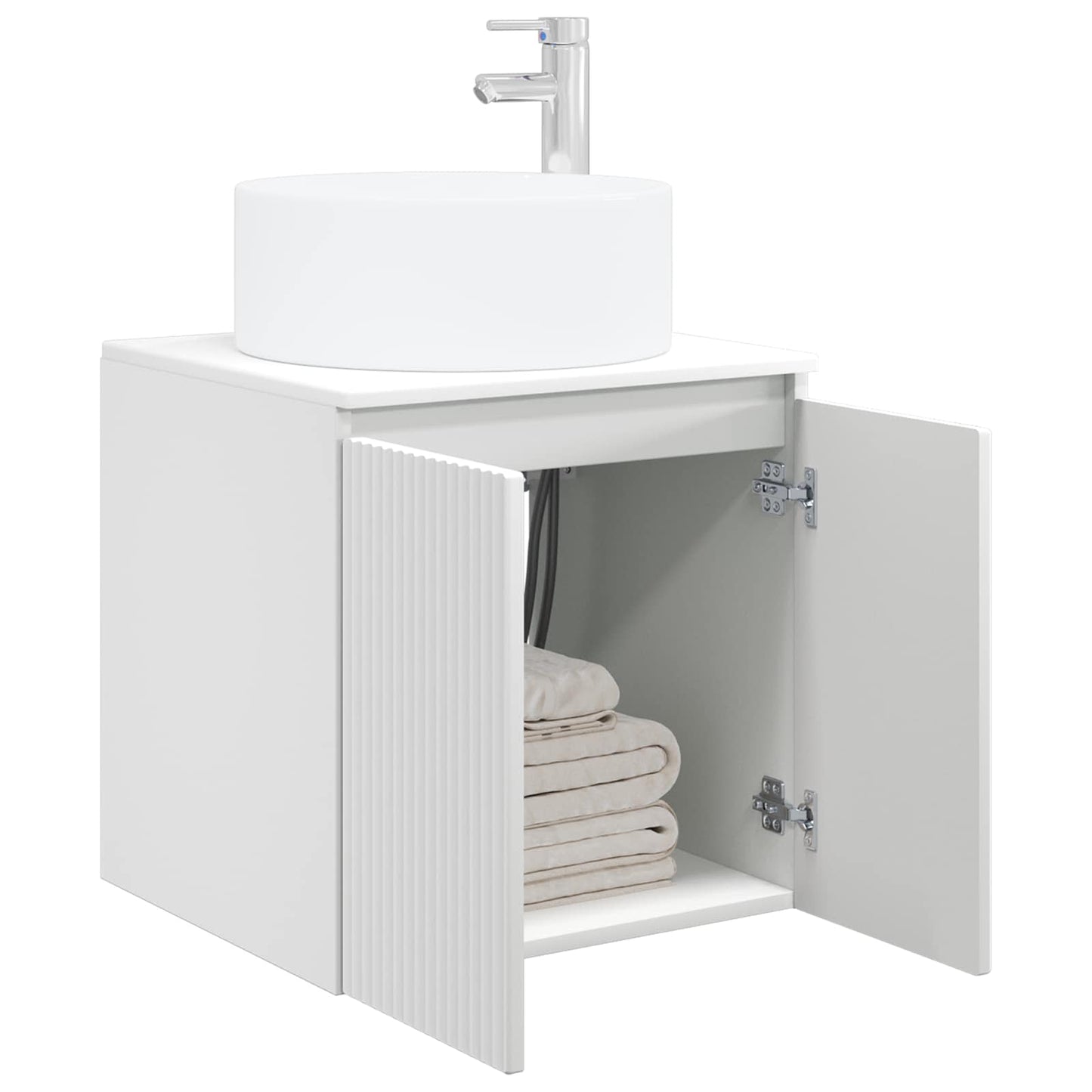vidaXL Wall-mounted Sink Vanity White 49.5 x 44.5 x 65.5 cm